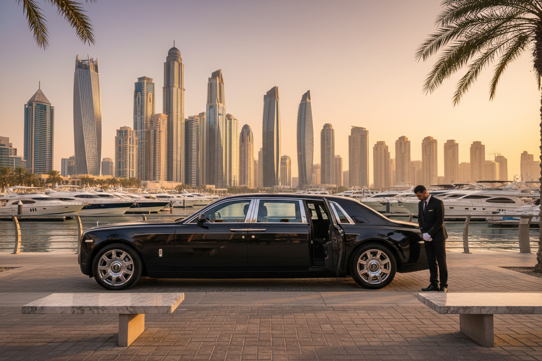 VIP Chauffeur Service in Dubai Marina, UAE