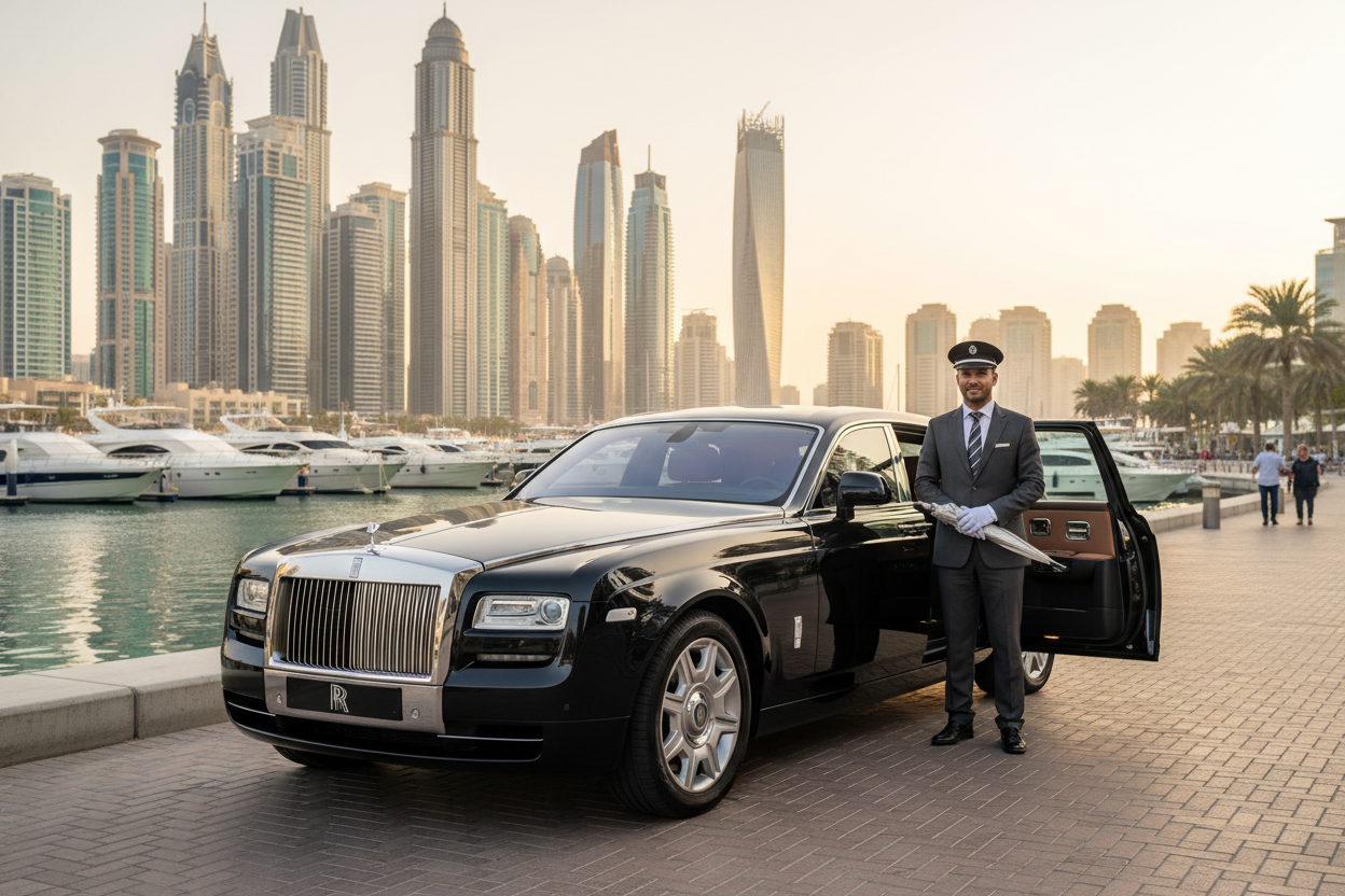 VIP Chauffeur Service in Dubai Marina, UAE