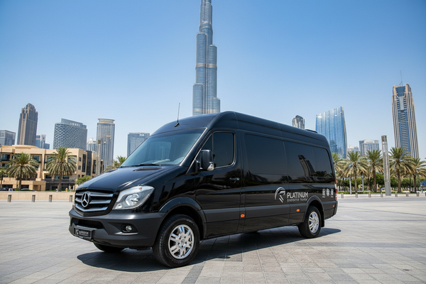 9-seater Mercedes Sprinter in Dubai for booking by Bingo Tours