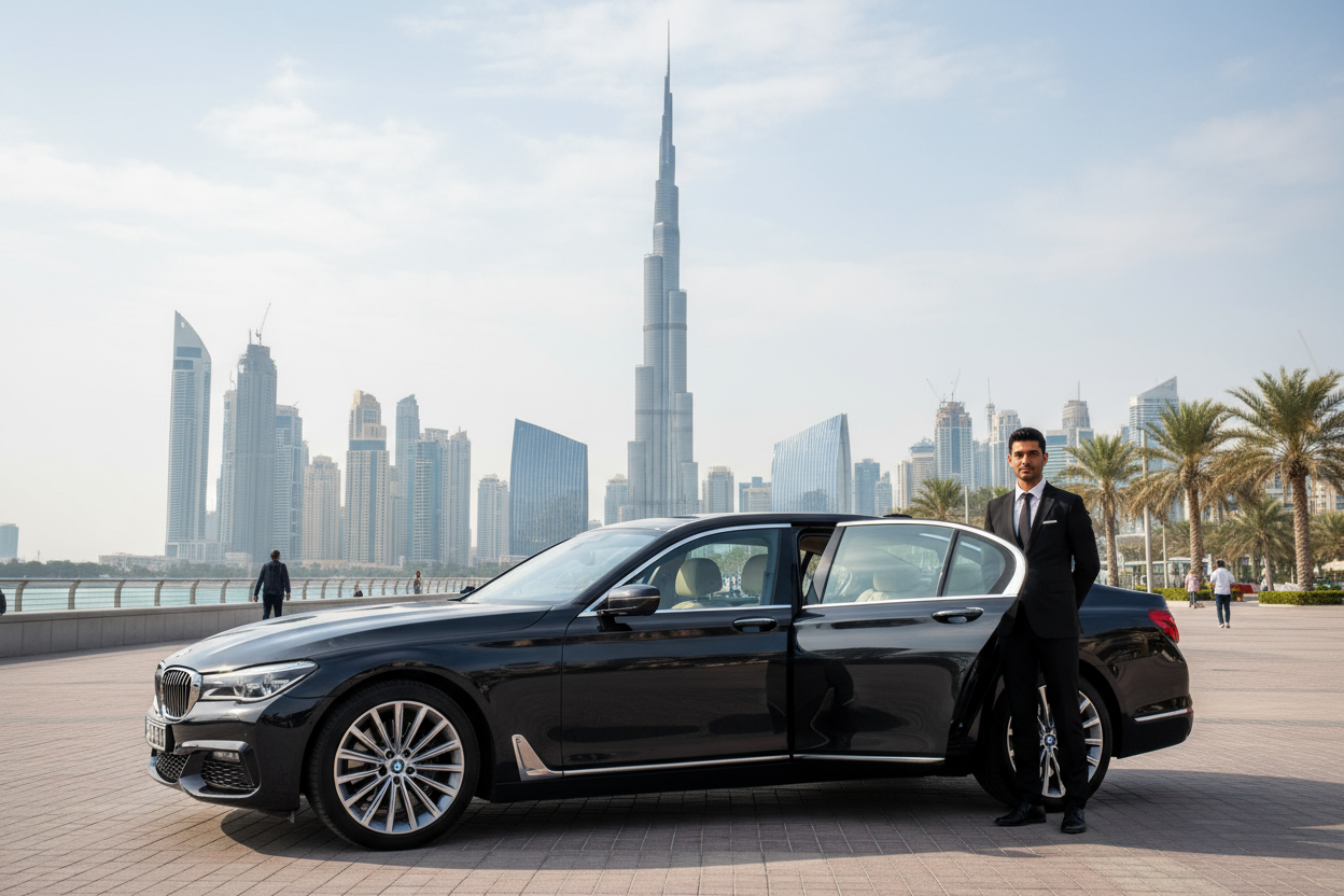 BMW 7 Series with Chauffeur in Dubai – Luxury Sedan Rental