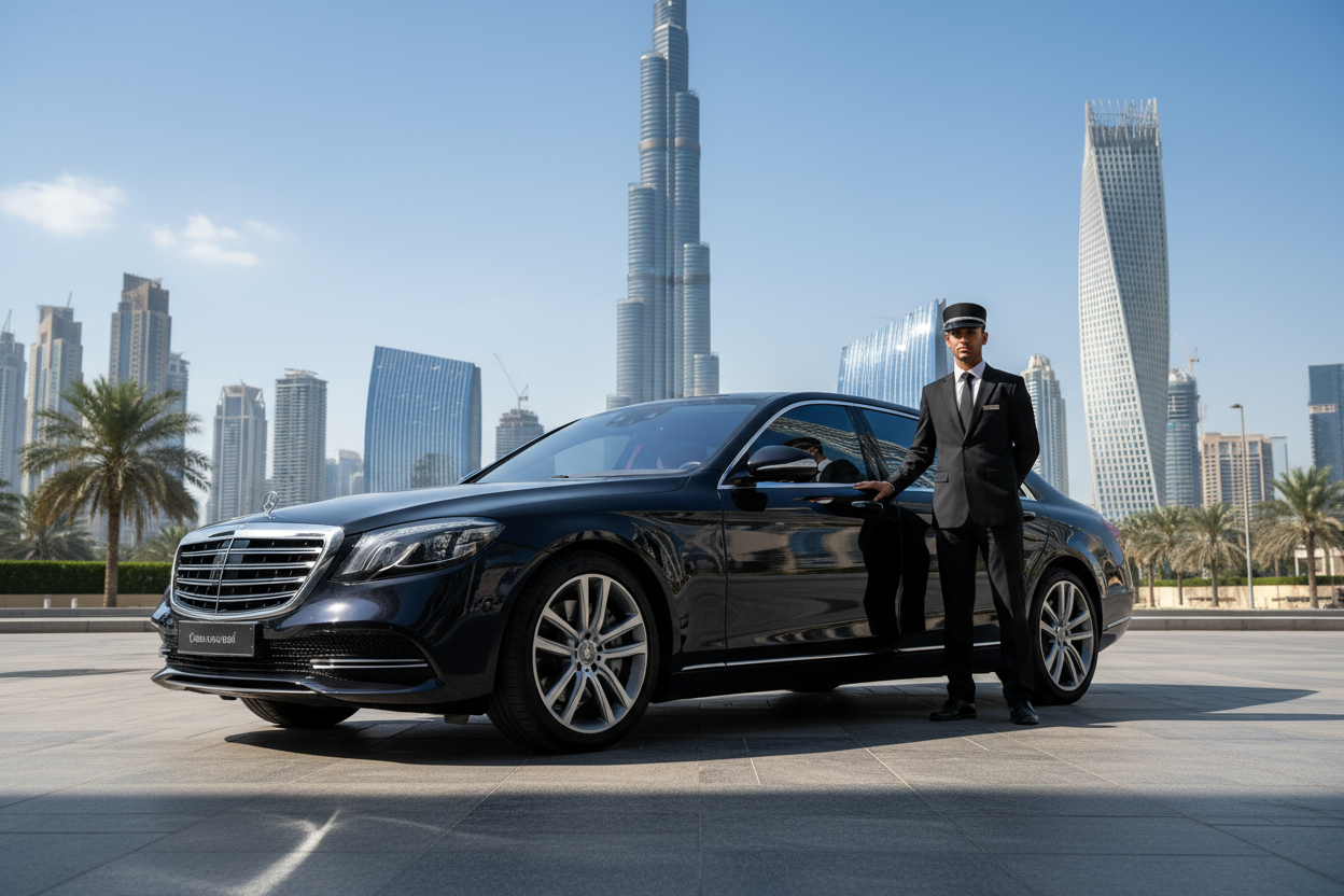 Mercedes S Class with Chauffeur in Dubai – Luxury Sedan Rental