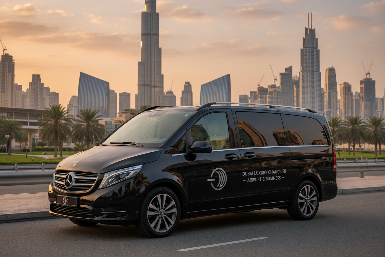 Mercedes V Class with Chauffeur Dubai – Luxury Van Rental